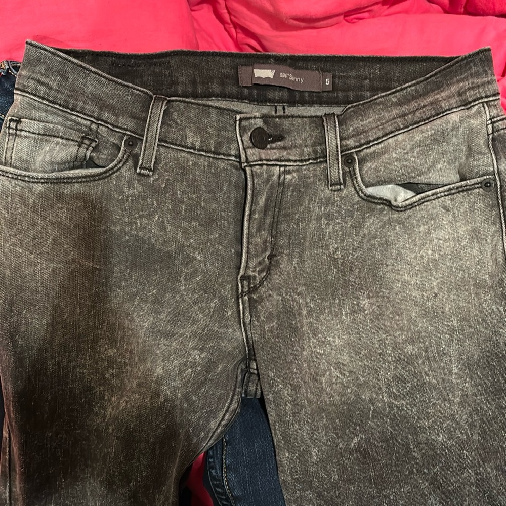 Levi’s 5 Acid Wash 524 Skinny Jeans